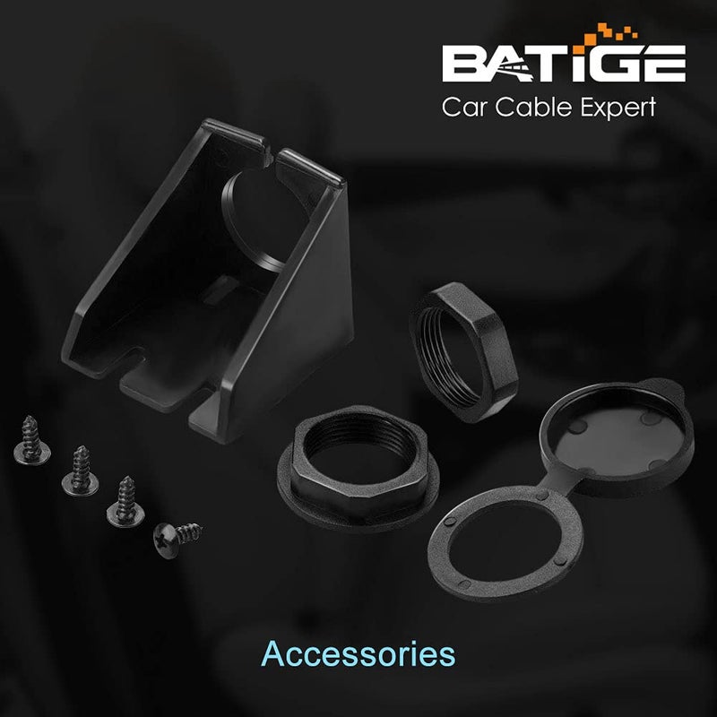 BATIGE 2 Ports Dual USB 3.0 Male to USB 3.0 Female AUX Flush Mount Car Mount Extension Cable for Car Truck Boat Motorcycle Dashboard Panel -6ft - Image 5